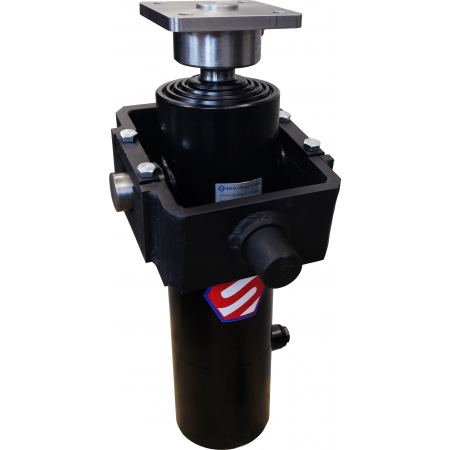 SIŁOWNIK HYDRAULICZNY PRZYCZEPY ST-4 1300 LW 8T Z KOŁYSKĄ